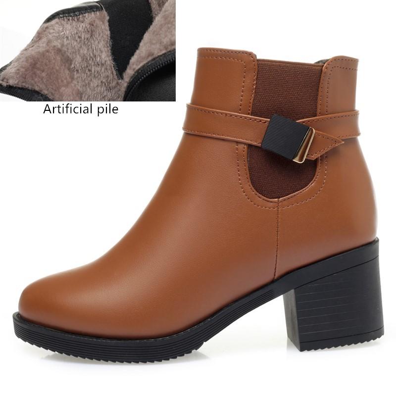 

Fashion AIYUQI Women Dress Boots 2025 New Genuine Leather Women Ankle Boots Large Size Natural Wool Women Winter Boots Shoes 43
