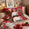3pcs Christmas K-Pop Demon Hunters Print Coreless Bedding Set Multiple Size Bedroom Bedding Decoration Machine Washable