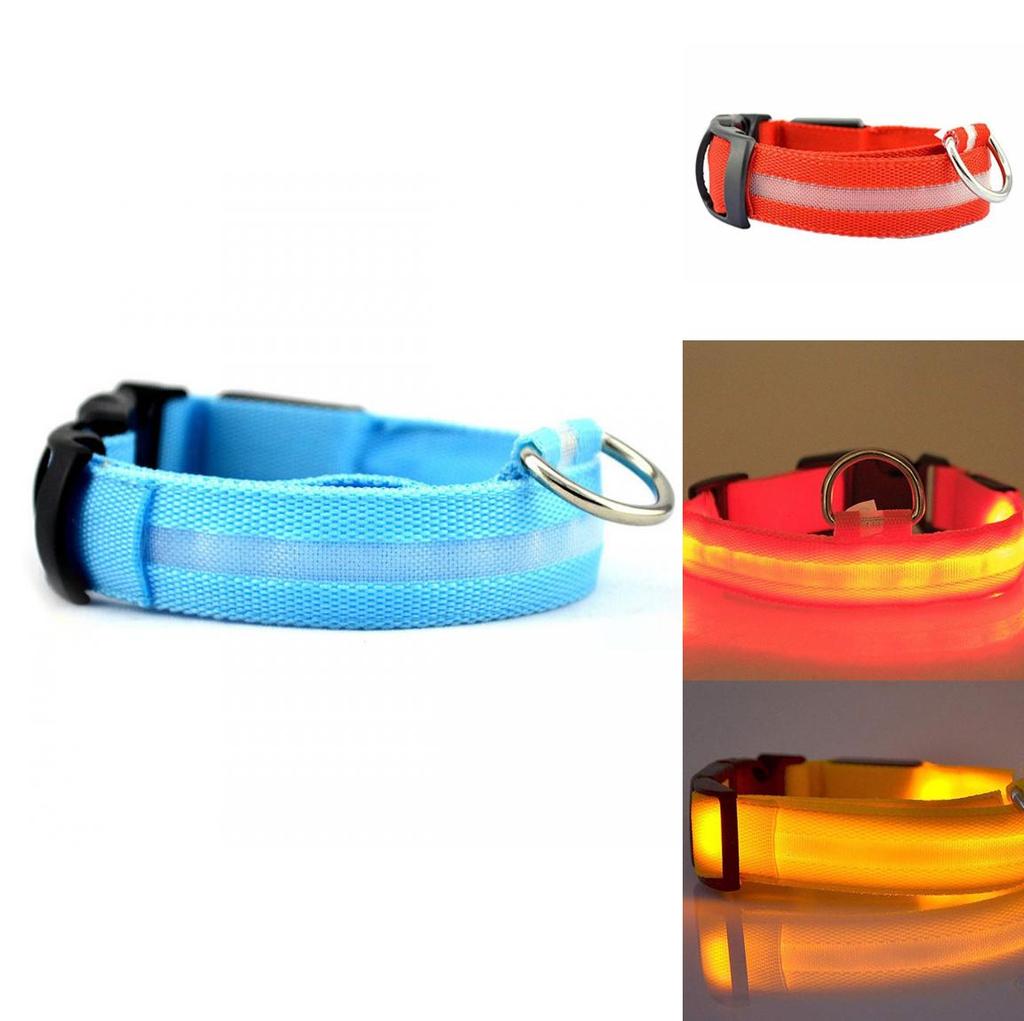 Pet Lighted Dog Collar With Rechargeable Led For Pets Gift During Christmas