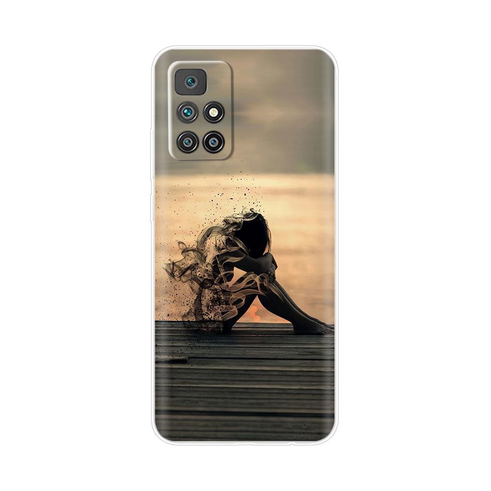 Cover For Xiaomi Redmi 10 Case For Redmi 10 2022 Coque Phone Case Silicone Bumper Shockproof Back Cover For Redmi 10 Fundas 6.5"