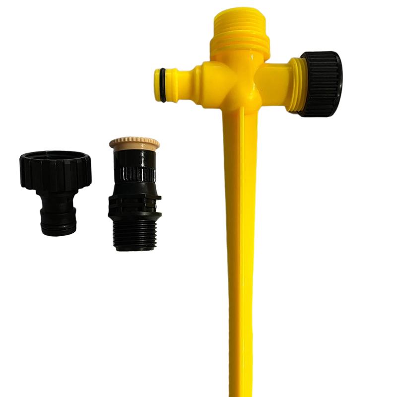 1Pcs 360° Rotation Auto Irrigation System Garden Lawn Adjustable Sprinkler With Ground Spike For Plants Flowers Vegetables