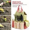 Complete 9 In 1 Garden Kit With Ergonomic Handles And Waterproof Fabric Pouch