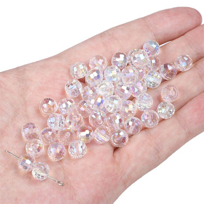 CRYSTAL GLASS BEADS 8X7MM 20PCS/BAG