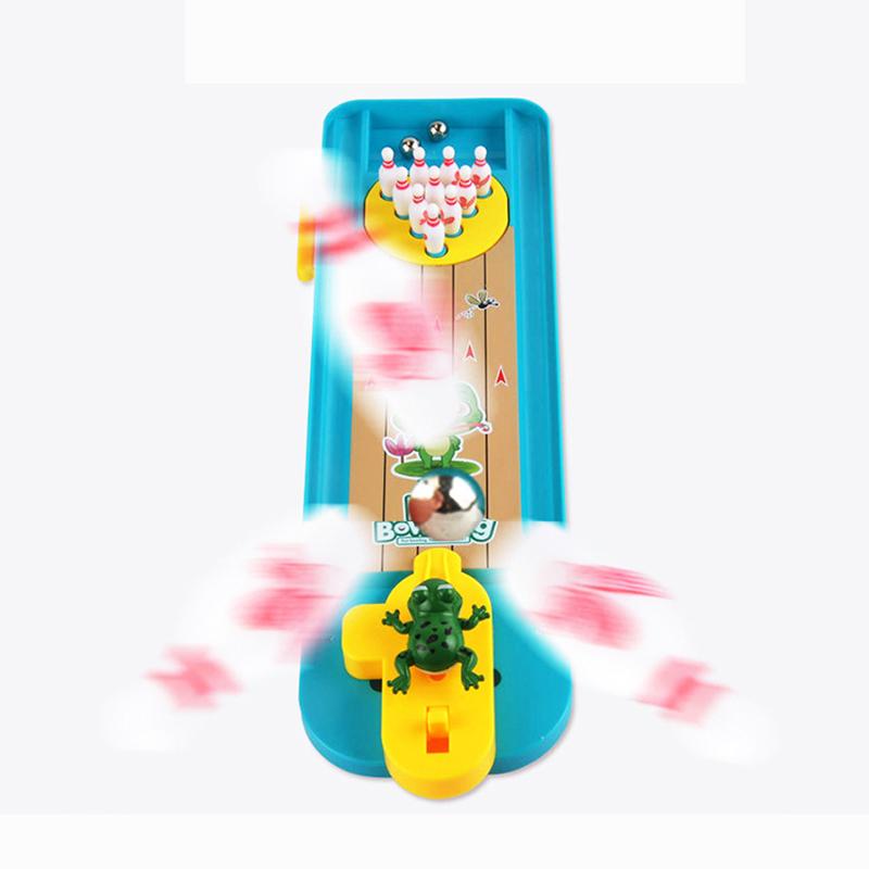 Mini Desktop Bowling Game Toy Funny Indoor Parent-Child Interactive Table Sports Game Toy Bowling Educational Gift For Kids