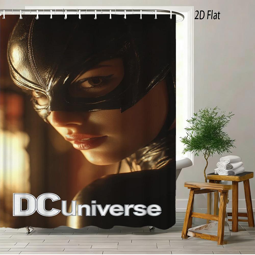 Wodoodporna zasłona prysznicowa z męską postacią z DC Universe - Wystrój łazienki dla fanów superbohaterów