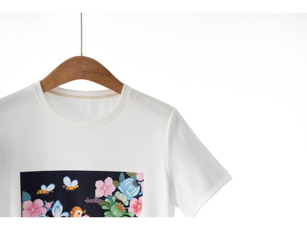 New Year Series: Versatile Women's Short-Sleeve T-Shirt, Early Spring Style, Soft 80-Count Cotton Knit