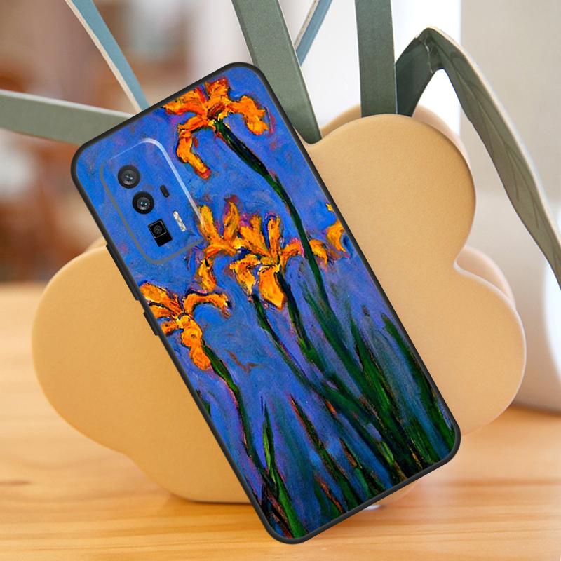 Irises Painting Case For POCO X3 X6 F6 Pro M6 X5 F3 F5 M5s Xiaomi 13 14 Ultra 12 Lite 11T 12T 13T Pro Cover