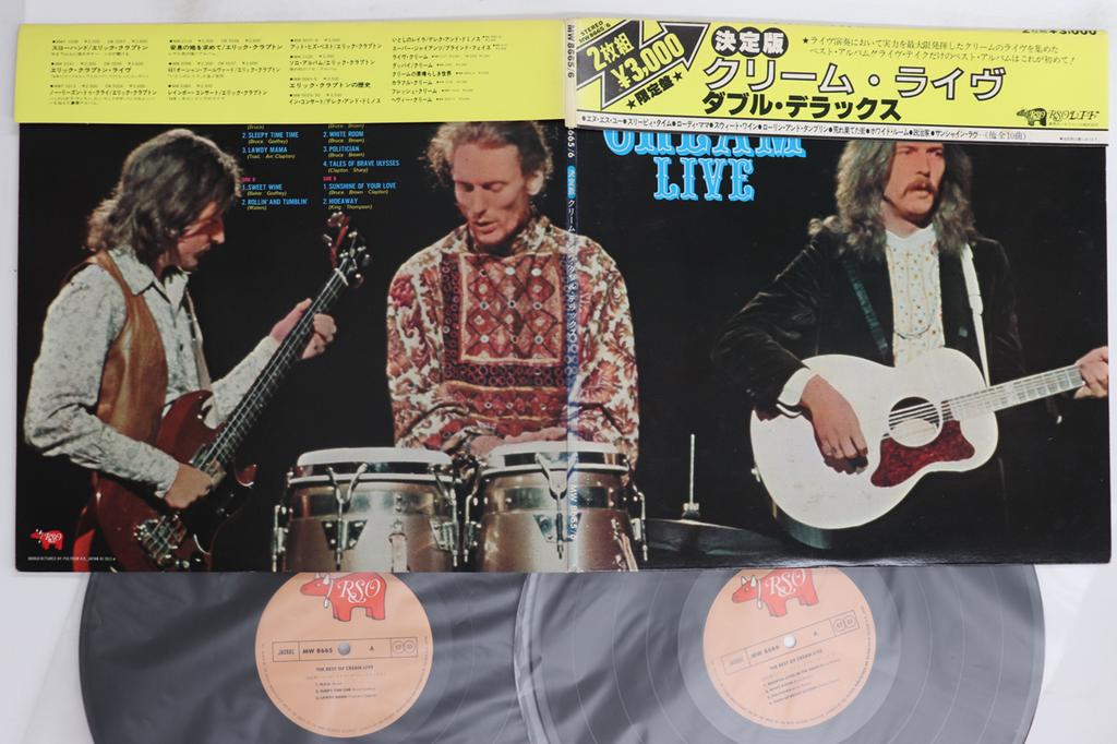LP Record CREAM - Best Of Cream Live MW86656 RSO Japan Obi Rock Used
