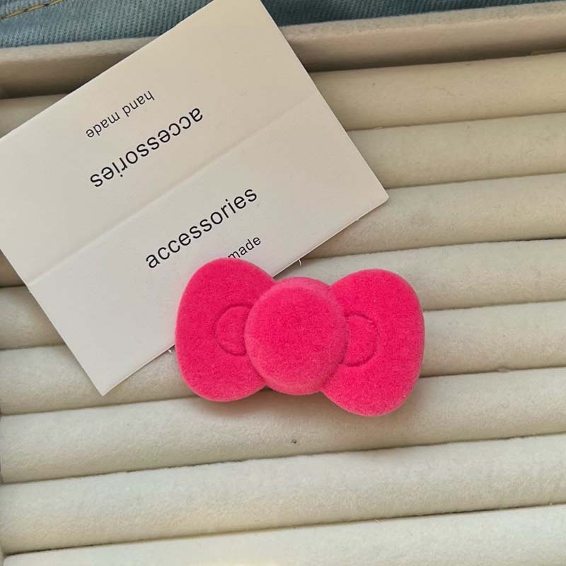 1PCS Sweet Pink Bow Star Hairpin for Girls Women Y2k Korean Style Heart Hair Clip Barrette Side Clip Headwear Hair Accessories