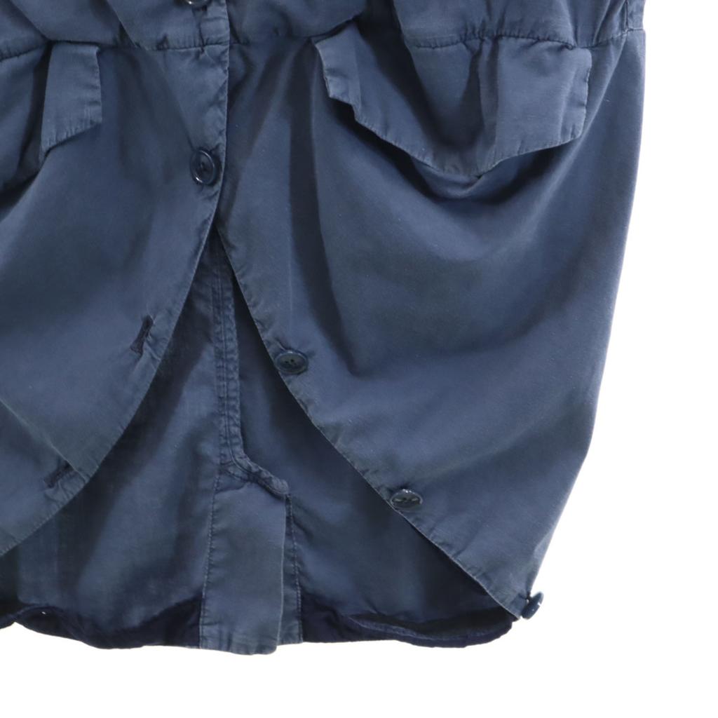 MM6 Maison Martin Margiela Made In Italy Long Sleeve Deformed Long Shirt Women Used