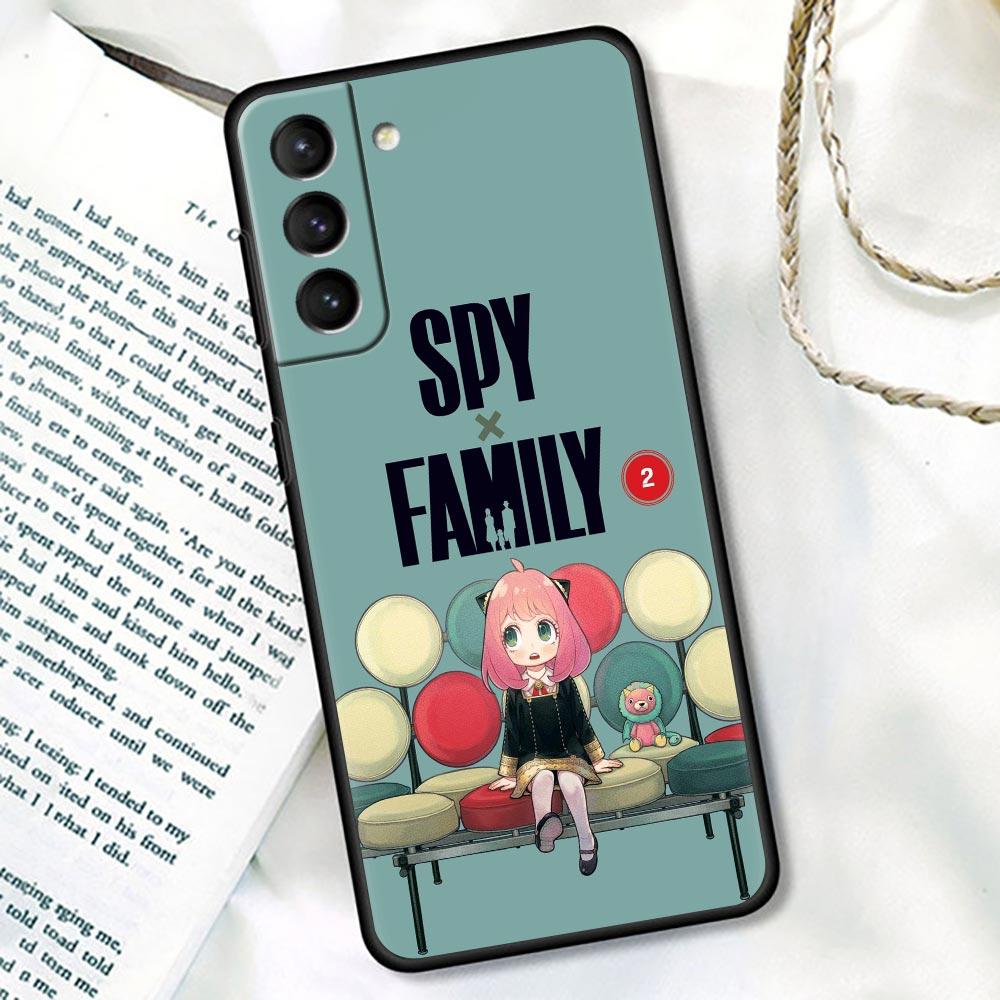 Süße Mädchen Spy X Familie Anya Forger Anime Hülle Abdeckung für Samsung Galaxy S21 S22 S20 S 21 Ultra FE Plus S8 S9 S10 Plus Lite Hüllen