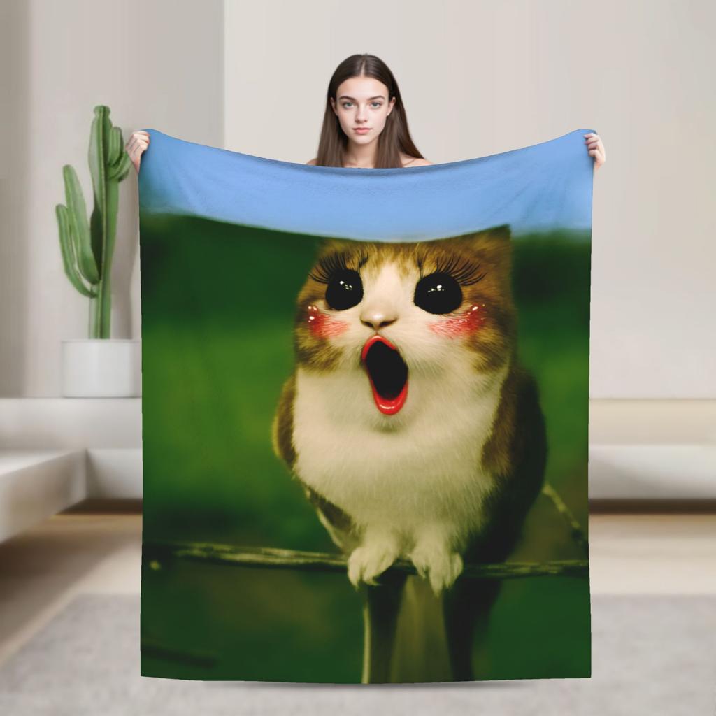 Meowl Cat Owl Plush Toy Animal_1 Blanket Super Soft Quality Winter Blanket Airplane Travel Sofa Bed Novelty Quilt