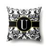 Polyester Pillow Case Home Decoration Geometric Print 26 English Letters Bedside Cushion Cover