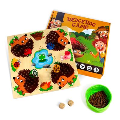 Kid Cartoon Hedgehog Board Math Counting Matching Game Fine Motor Skill Preschool Educational Learning Mathematics Toys Gift