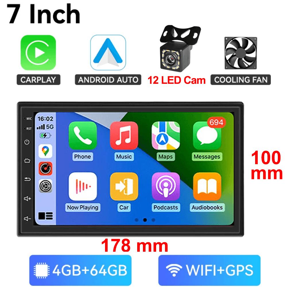 7/9/10'' 2Din Android 13 Wireless Carplay Radio 64G BT Car Radio Multimedia Stereo For toyota Hyundai Kia Volkswagen Jeep Fiat
