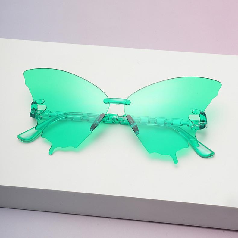 Butterfly Eyewear Unisex Frameless Sunglasses With Resin Lenses For Travel And Fashion