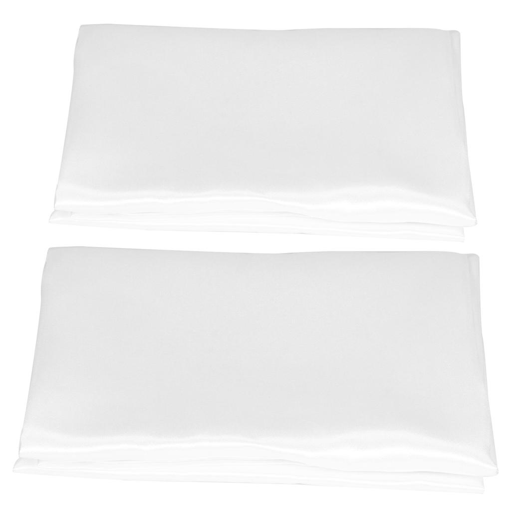 2pcs 75 X 150D Satin Pillowcase Soft Pillow Cover With Envelope Sealed Beddings