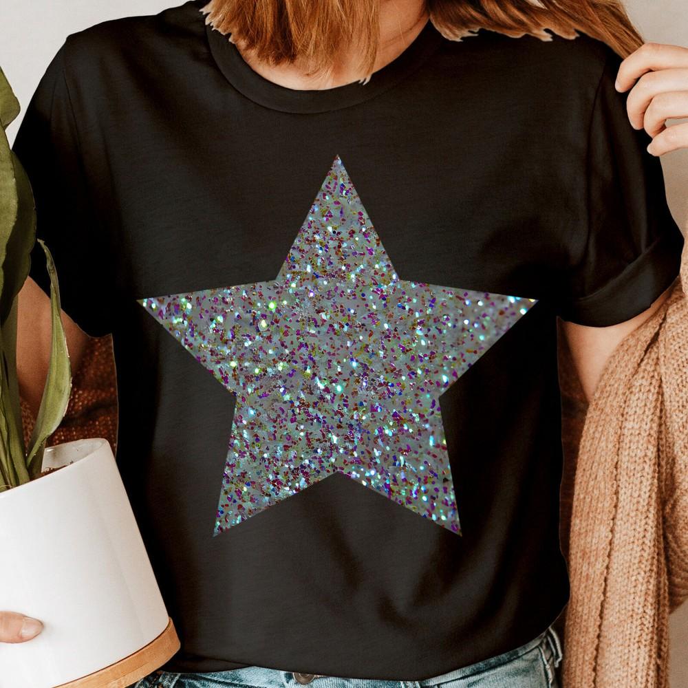 

Silver Star Hiphop Womens TShirts Tee Top #6ED Unisex T-Shirt M