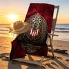 Club Deportivo Guadalajara Print Beach Towel Design, Soft, Lightweight. for Home Bathroom, Spa, Pool, Yoga, Surfing, Camping, Gift for Family, Friend