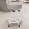 Beauty Rotating Stool with Backrest - Makeup/Barber/Dressing Table Chair with Casters
