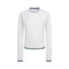 Navigare Women's Tencel Wool Faux Two-Piece Color-Block Long-Sleeve Top