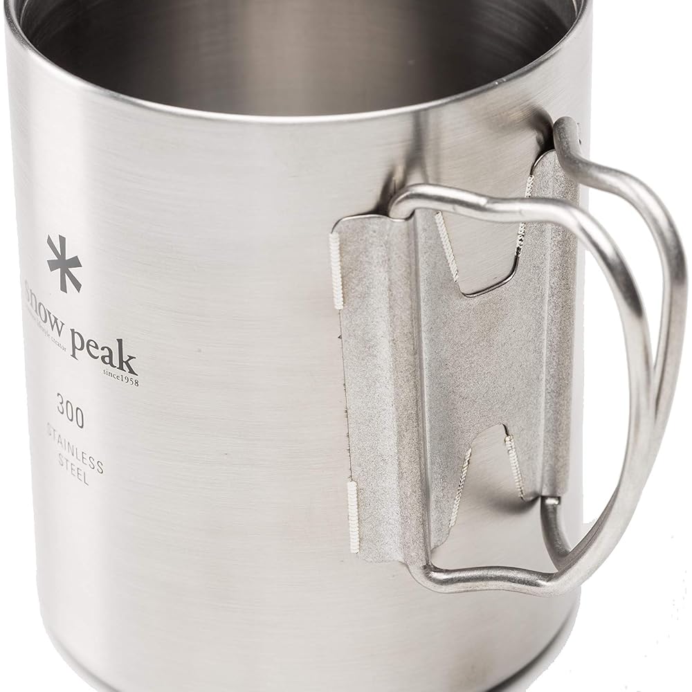 Snow Peak Stainless Steel Vacuum Mug 300ml Insulated Travel Cup Hot Cold Beverage