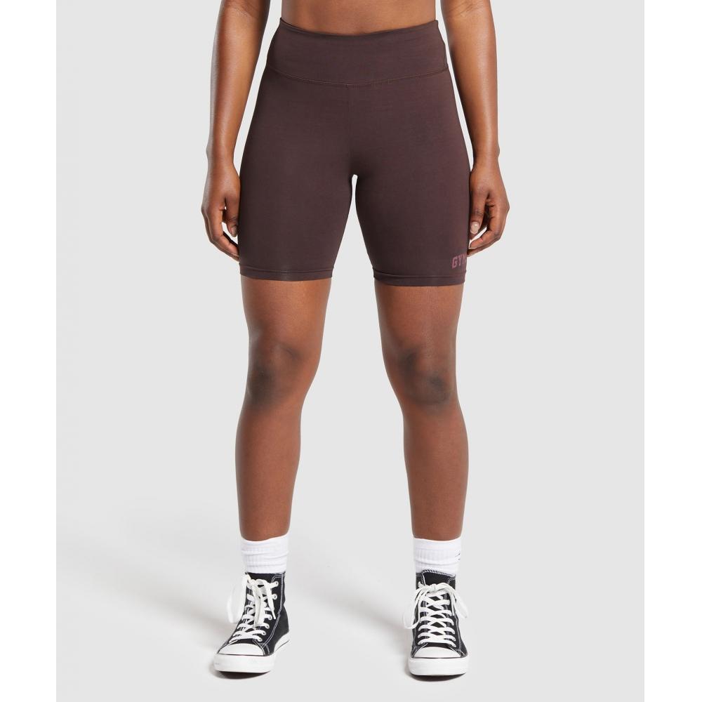 

GYMSHARK Lifting Logo Shorts Heritage Brown B1B1D NCNZ XXS
