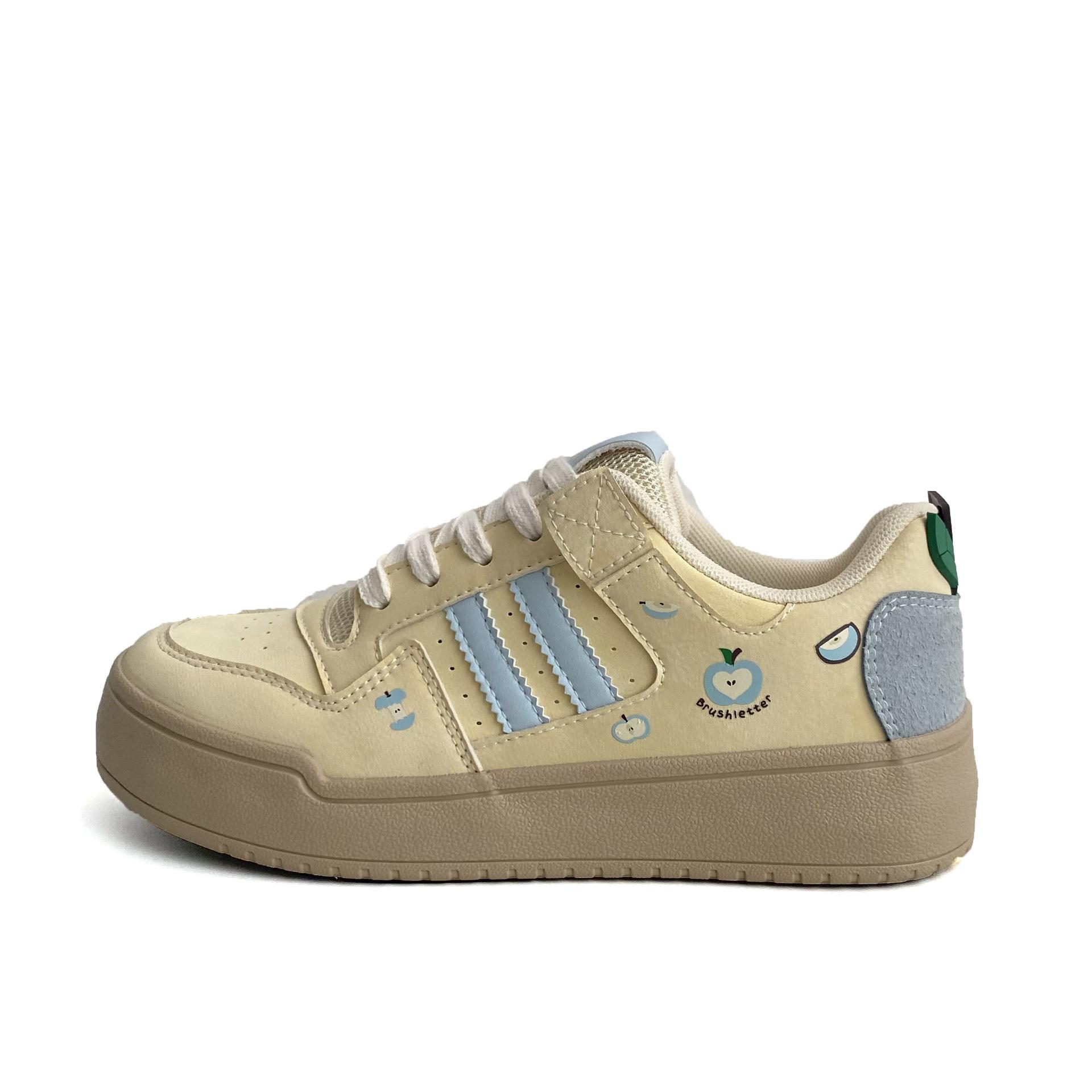 

Повседневные маленькие белые туфли в гонконгском стиле, весенние туфли, женская мода, тренд, ретро, спортивные кеды, женская обувь L-2530 40 жёлтый