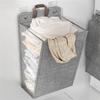 58 X 15 X 41cm Foldable Laundry Bag Large Capacity Hanging Dirty Clothes Basket Multi-Function Storage Organizer