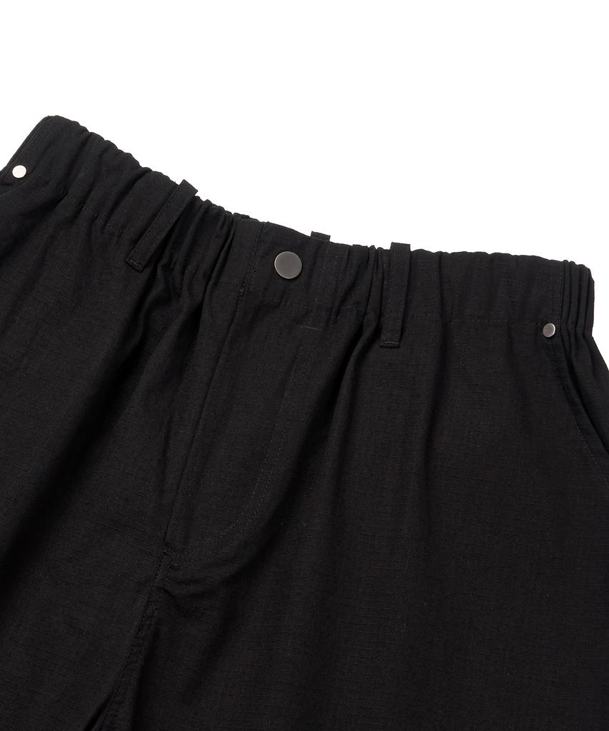 Masateu Rivet Cargo Bermuda Pants _ Black