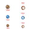 50-100pcs 8/10/12mm Crackle Acrylic Beads Colorful Round Loose Spacer Beads For DIY Jewelry Making Bracelet Necklace Accessories