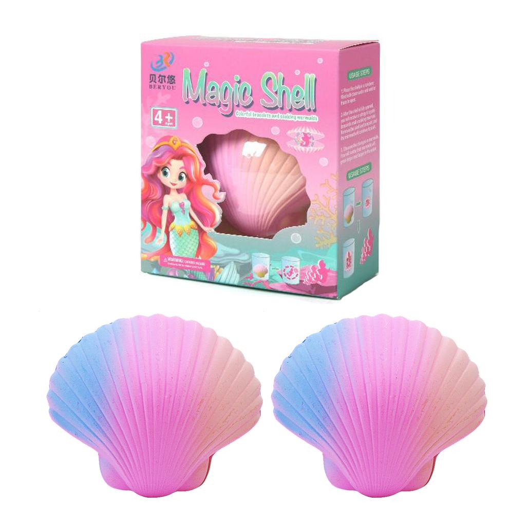 Soaking In Water To Hatch Mermaid Toys, Colorful Seashell Girl Princess Bracelet Blind Box, Expanding and Expanding Creativity
