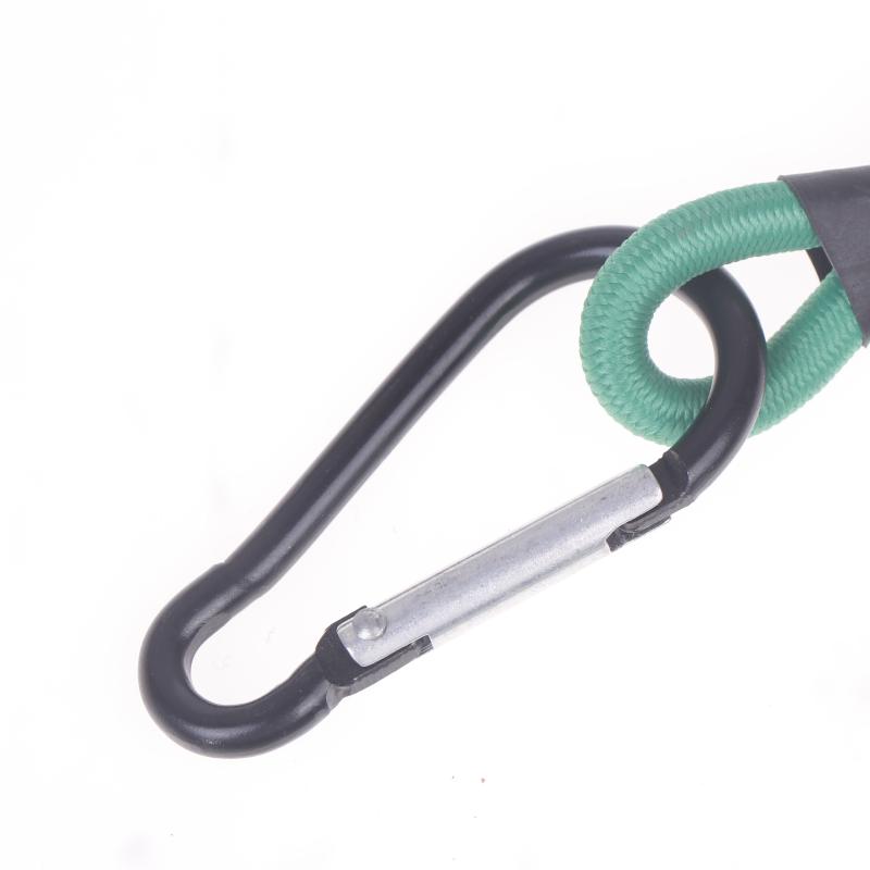 30-120Cm Green Stretch Ropes 6Mm Bungee Cords With Hooks Elastic Tie Strap Bikes Tie Car Luggage Packing Roof Rack Strap