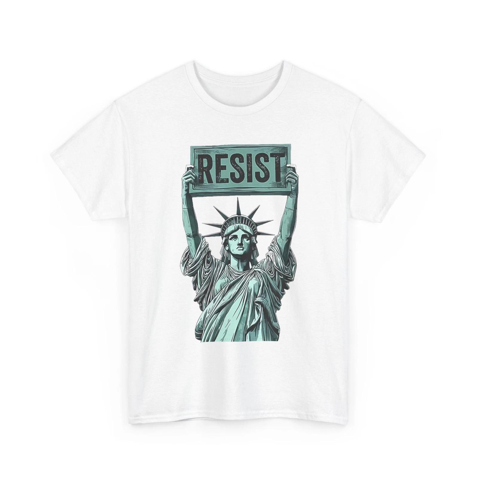 Statue of Liberty Resist T shirt, Anti Trump Women Men T shirt S
