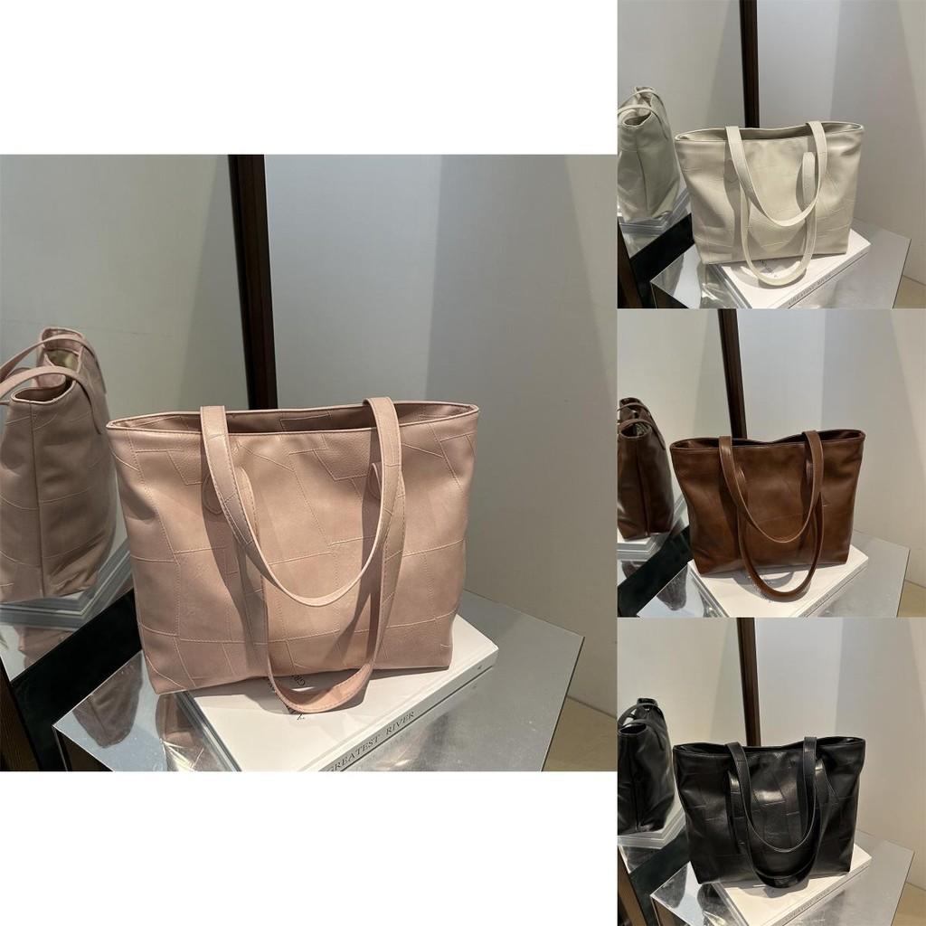 Chic Autumn Fashionable Large Capacity Tote Bag For Women Stylish Shoulder Handbag