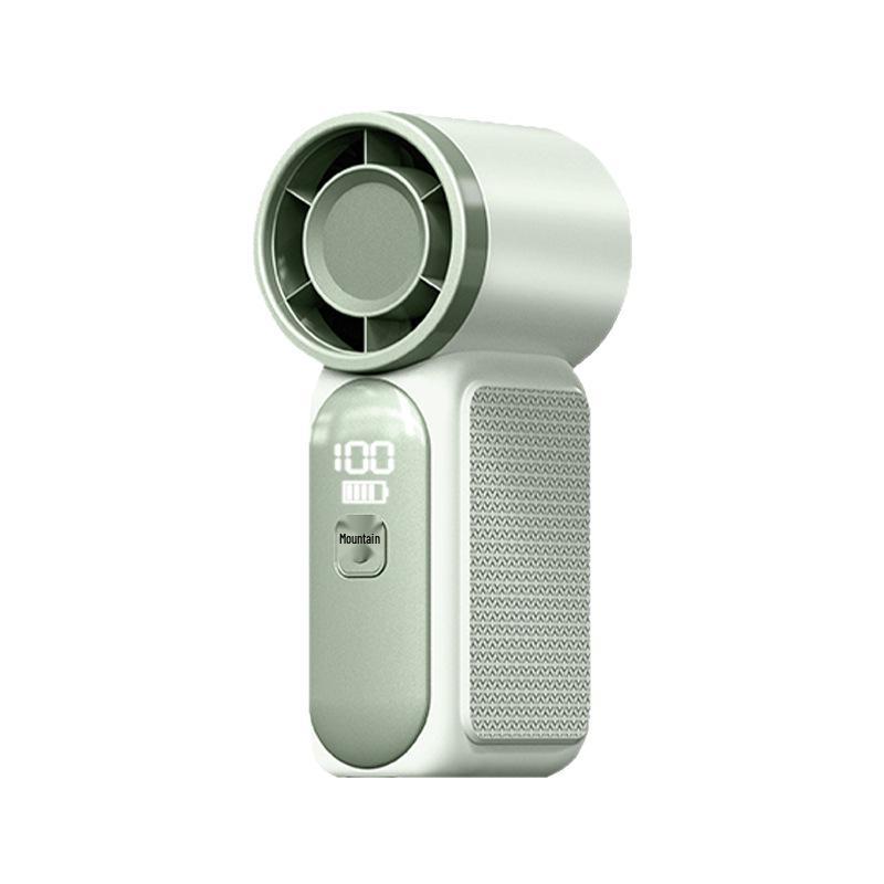 X688 High-Speed Mini Portable Fan with USB Charging and Digital Display