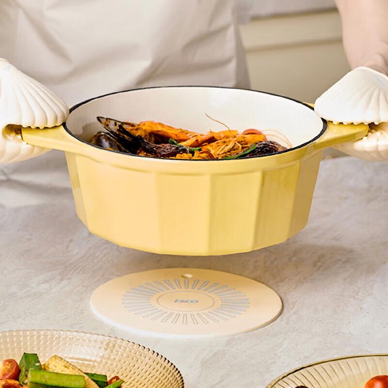 VISIONS Amber Glass Dinnerware Set