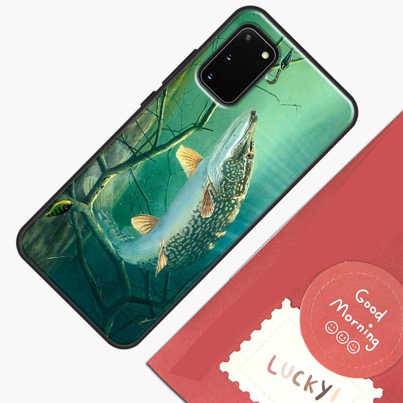 Pike Fish Fishing Bait Phone Case For Samsung Galaxy S24 S26 Ultra S20 S21 S22 S23 S25 Plus S10 S25 FE Cover Shell