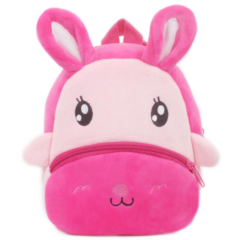 3D Fashion Children School Bags Cartoon Print Plush Kids Backpack Kindergarten Boys And Girls School Bags Mini Backpack Book Bag