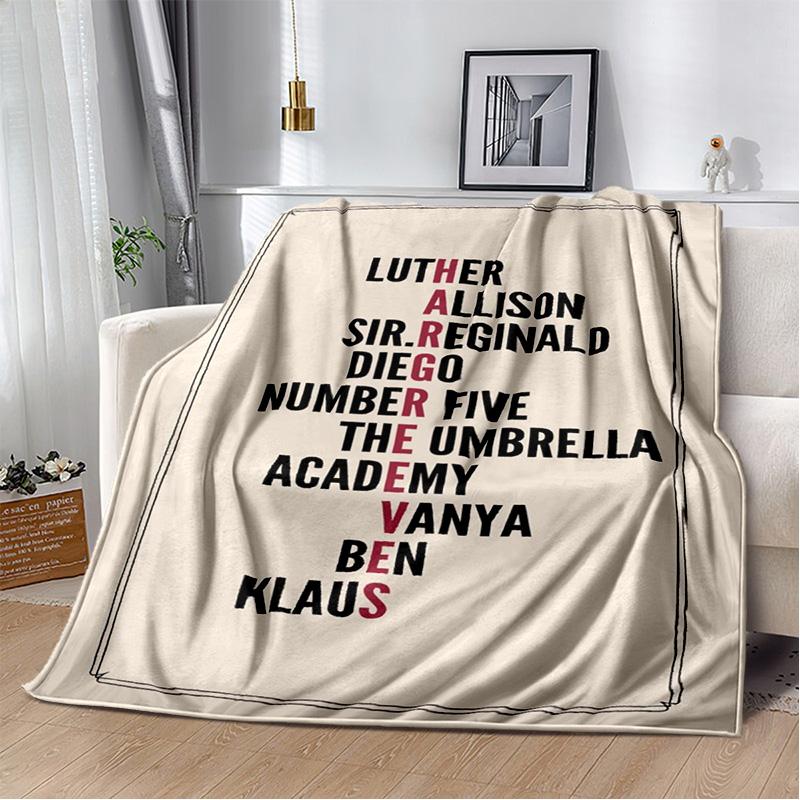The Umbrella Academy TV Movie Soft Plush Blanket,Flannel Blanket Throw Blanket for Living Room Bedroom Bed Sofa Picnic Cover Kid