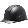 [Midori Anzen] Work Helmet, ABS Plastic, with Ventilation Holes, Rain Guard, Anti-Slip, SC-11 B V RA Black