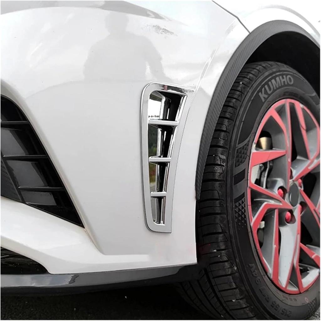 Fender Vents Fit For Hyundai Sonata 2020 2021 2022 2023 ABS BLACK Car Front Bumper Side Air Vent Cover Trim Exterior Accessories Fender Trim(Balck)