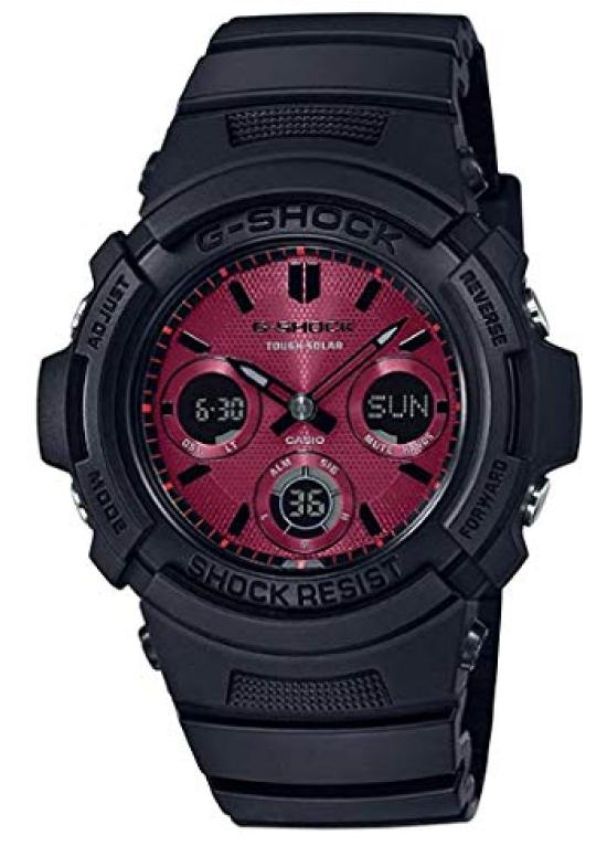 

Мужские аналогово-цифровые часы Casio Solar G-Shock, черные, AWR-M100SAR-1A