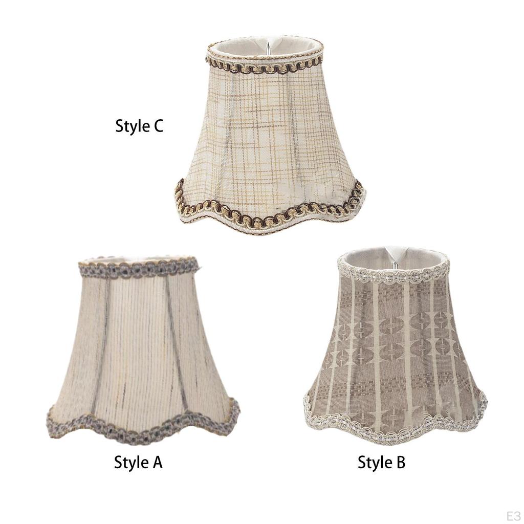 Kronleuchter Stoff Lampenschirm für Hängelampen Zubehör Einfache Montage Romantisch Dekorativ Clip auf