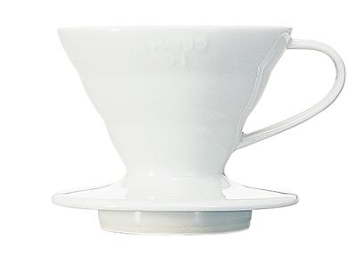 HARIO V60 01 Ceramic Coffee Dripper White 1–2 Cups VDC-01-W Made In Japan