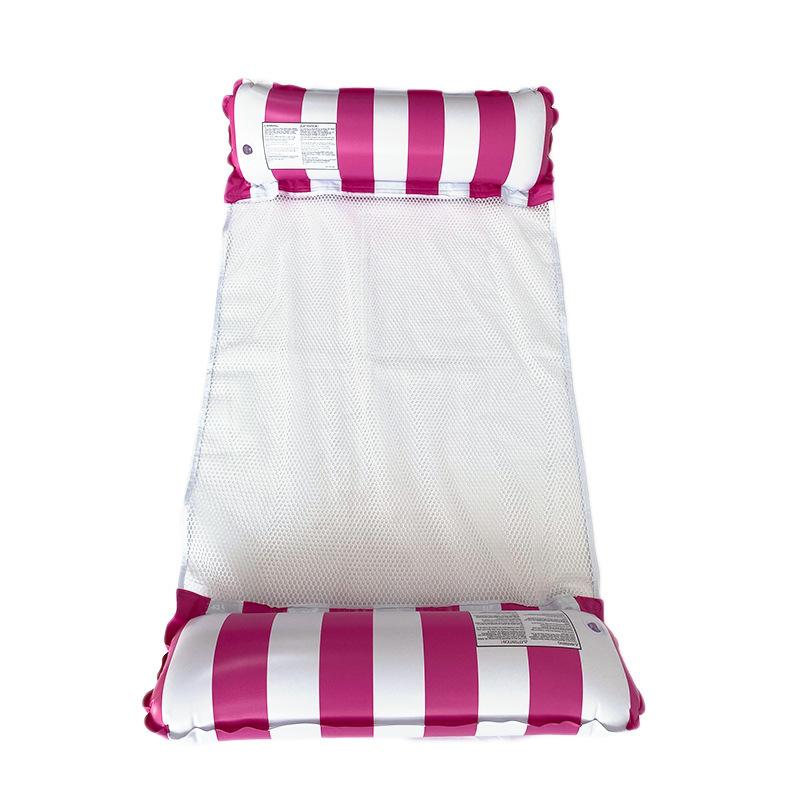 New Inflatable Floating Row Outdoor Foldable Backrest Clip Net Floating Bed Water Inflatable Supplies Deck Chair Floating Bed