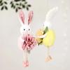 Easter Long Legs Flower Fairy Decoration Cute Rabbit Hanging Pendant Spring Easter Party Decor Birthday Baby Shower Kids Gift