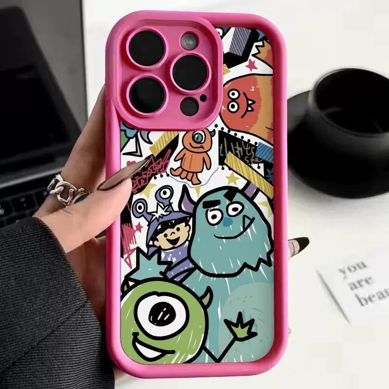Monster applies to Apple 15 mobile phone case 14 days eye ladder 13 silicone iPhone12 protection soft case 11 all-inclusive xr