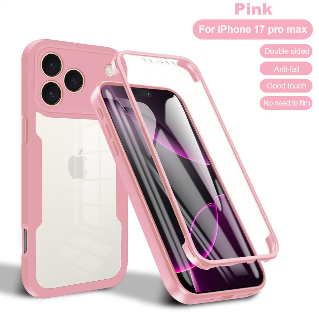 360 Full Body Clear TPU+PC Shockproof Cover with Cartoon Design for 17/16/15/14/13/12/11 Pro Max/Mini/XS/XR/X/X/7/8 Plus