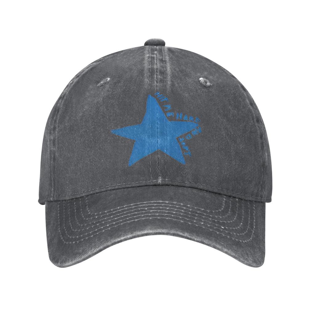Hits Me Star Blue Logo Album Baseball Caps Outfits for Men Women Adjustable Trucker Hat